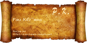 Pau Kámea névjegykártya